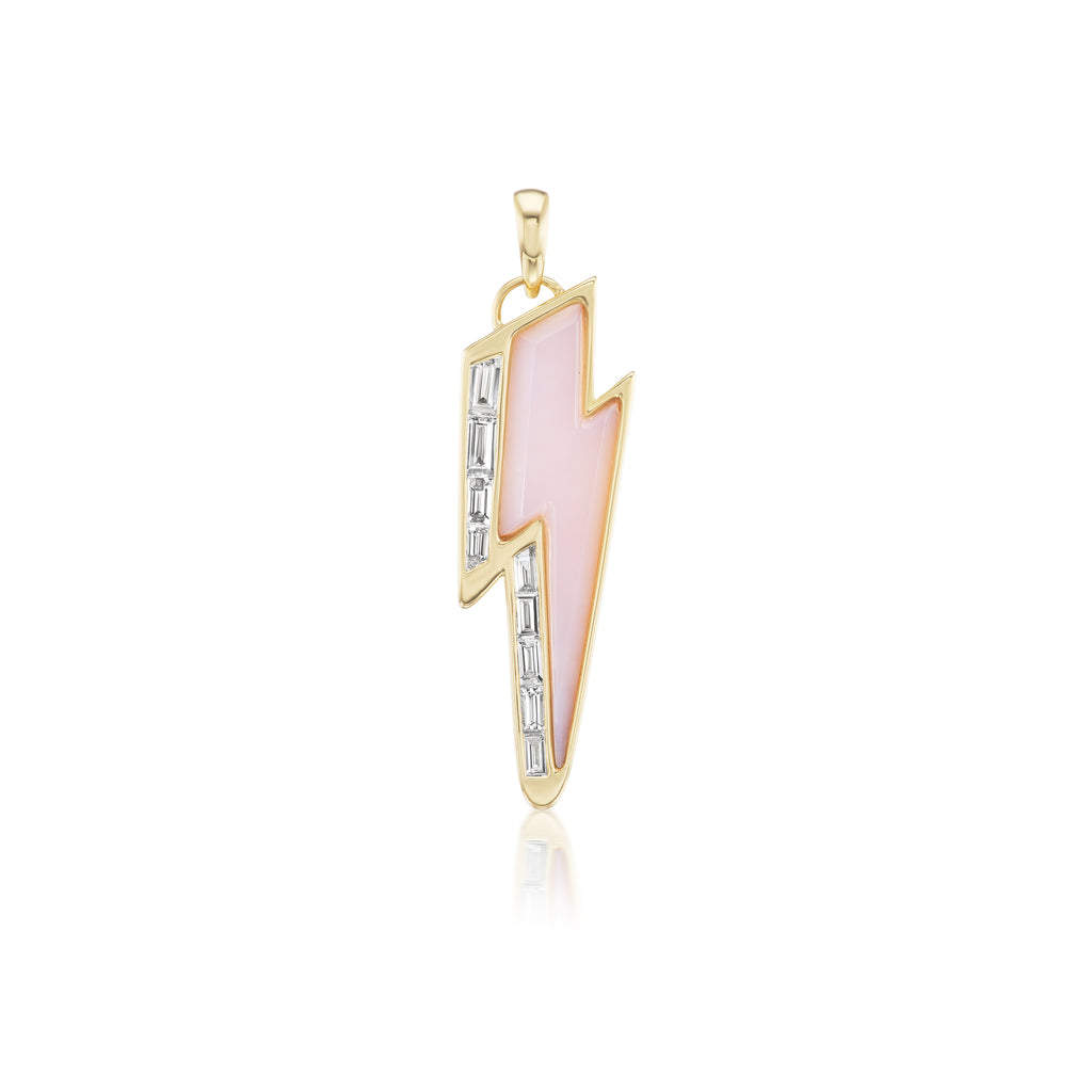 BELJOY: ZIGGY STAR LAYERED NECKLACE: PINK