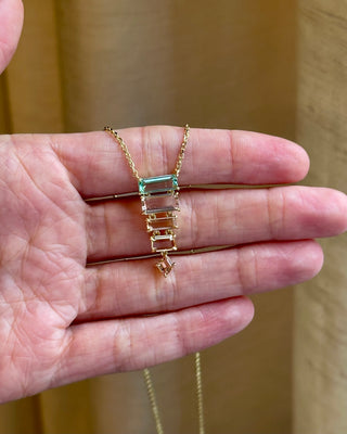 Gemstone Lariat Necklace