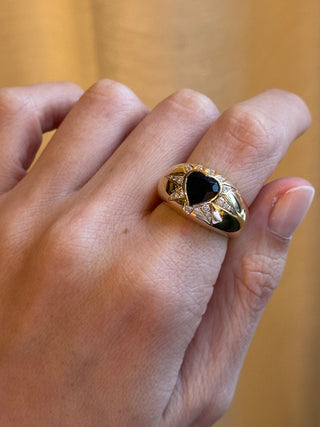 Starburst Heart Ring