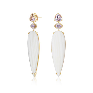 Chalcedony Drop Earrings