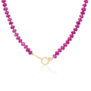 Ruby Beaded Necklace