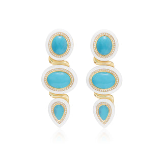 Amalfi Earrings in Turquoise