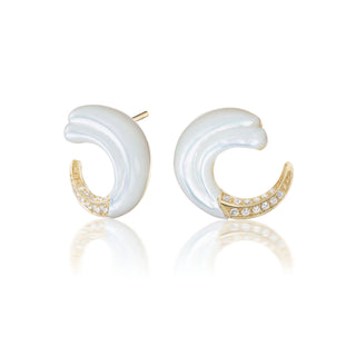 Seashell Crescent Earrings