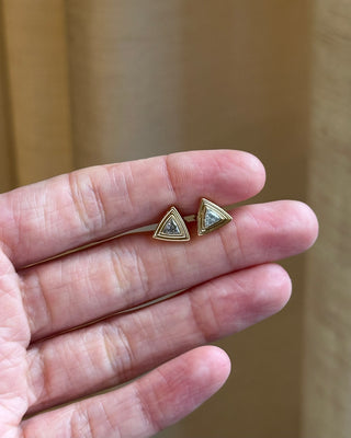 Trillion Bezel Studs