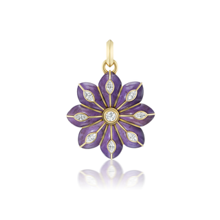 Large Bloom Inlay Pendant