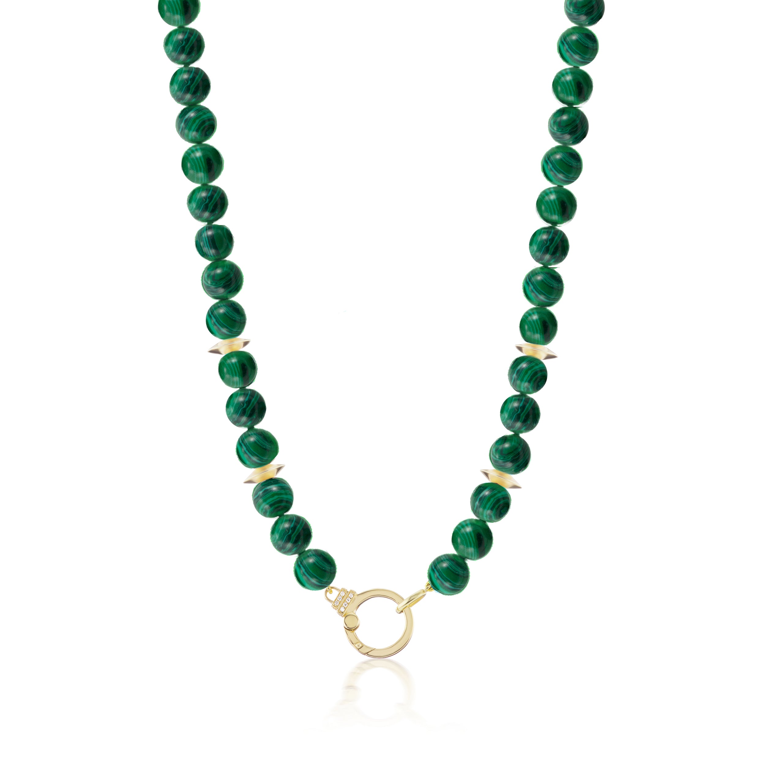Sun necklace with Malachite bead. Wire wrapped copper pendan - Inspire  Uplift