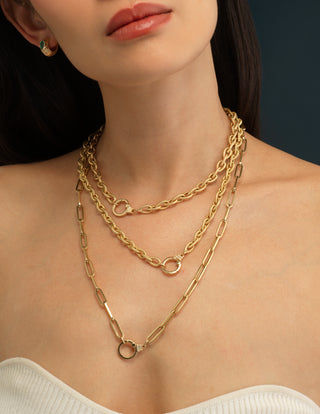 Textured Teardrop Chain