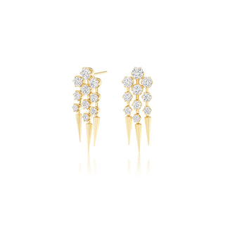 Mini Chandelier Quill Earrings