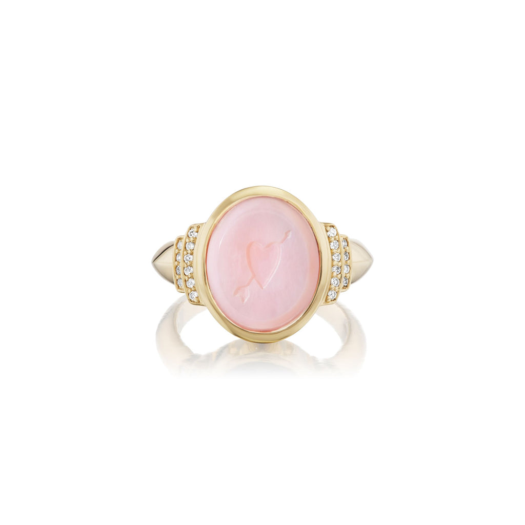 Solangelo Rings Design Intaglio Heart Motif Signet Ring β Sorellina