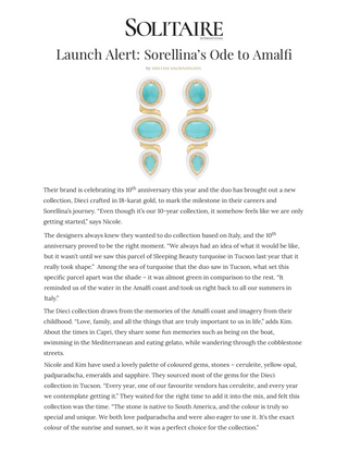 Amalfi Earrings in Sleeping Beauty