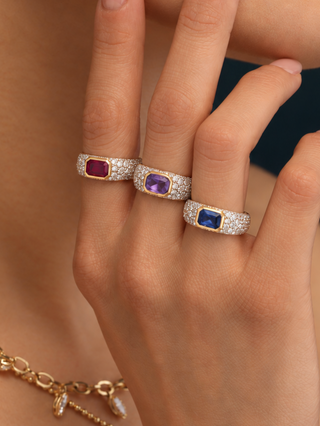 Piccola Stardust Pave Nomad Ring