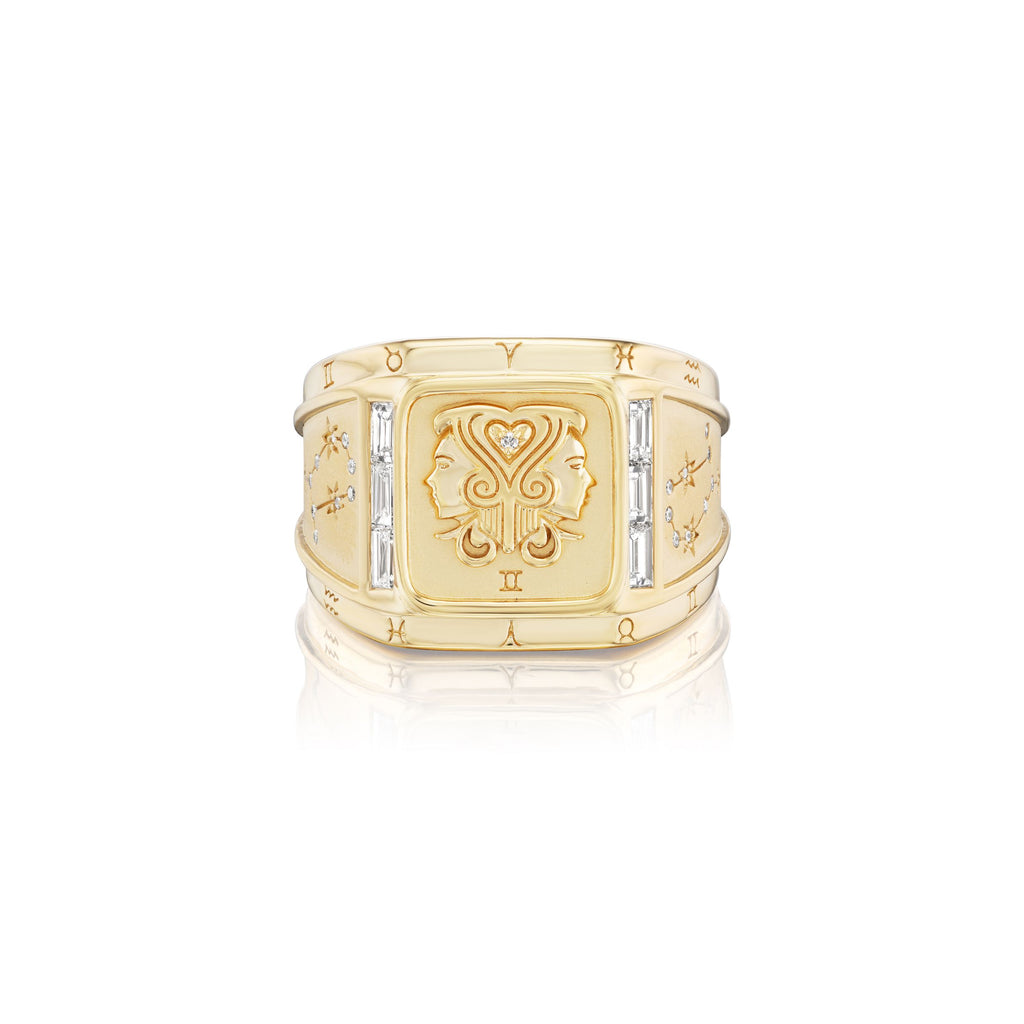 Gemini Zodiac Ring – Sorellina