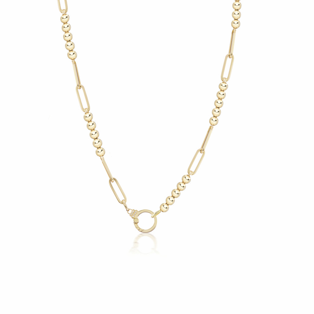 Gold Beaded Paperclip Chain – Sorellina