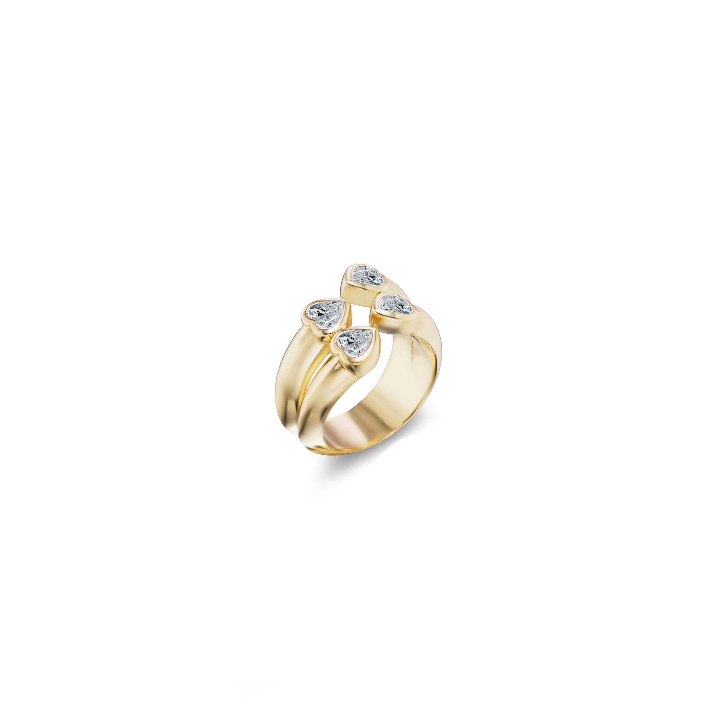 Louis Vuitton 18K Diamond Idylle Blossom Stacking Rings - 18K Yellow Gold  Cocktail Ring, Rings - LOU582695